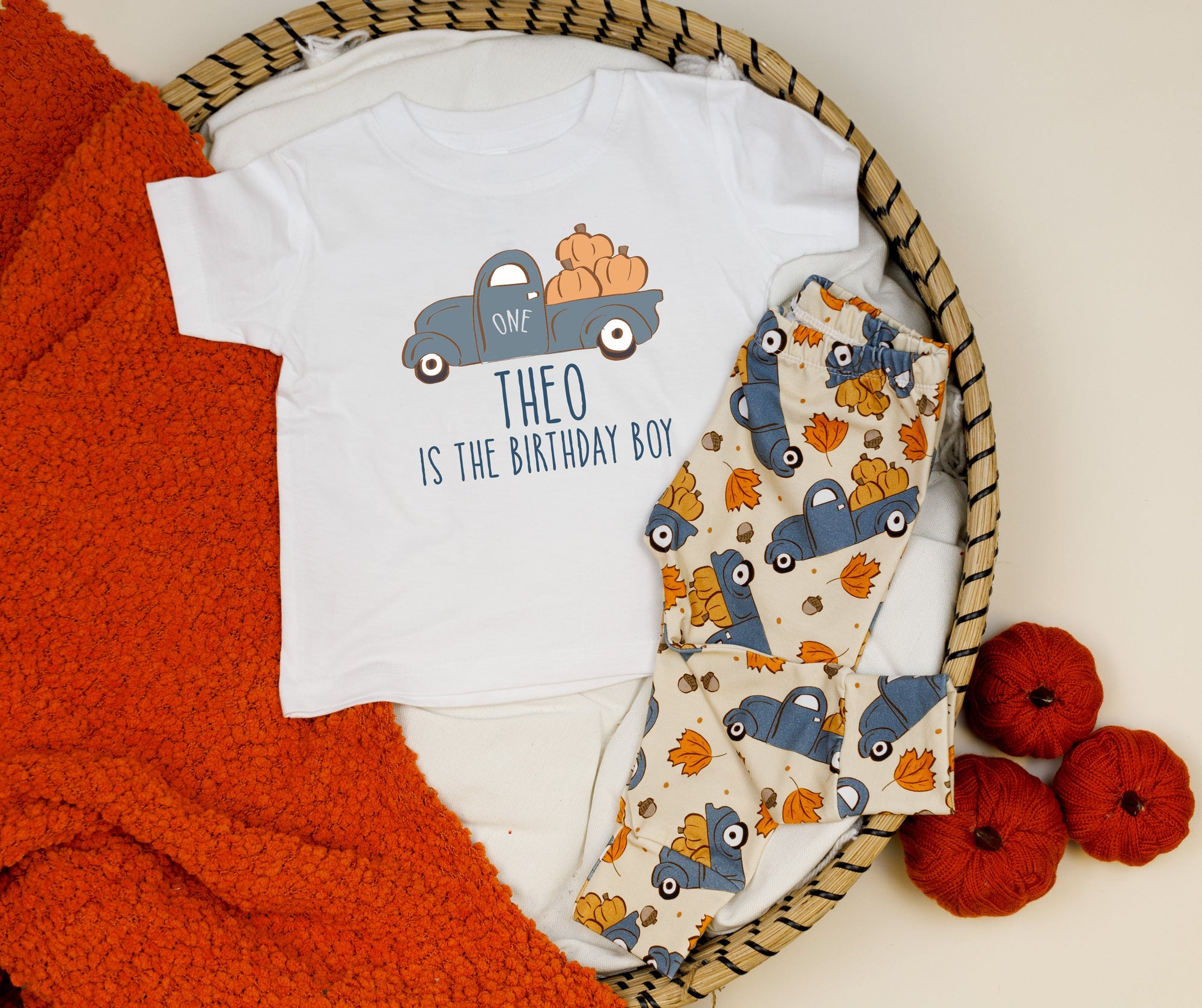 Cuddle Sleep Dream Pumpkin Truck | 1st Birthday Tshirt