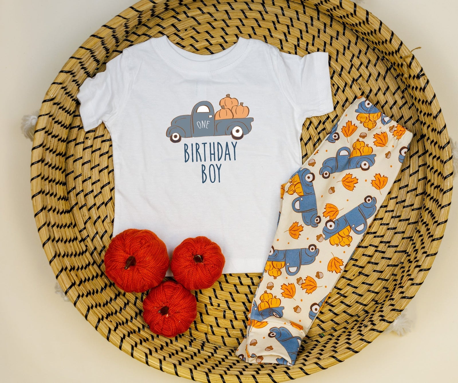 Cuddle Sleep Dream Pumpkin Truck | 1st Birthday Tshirt