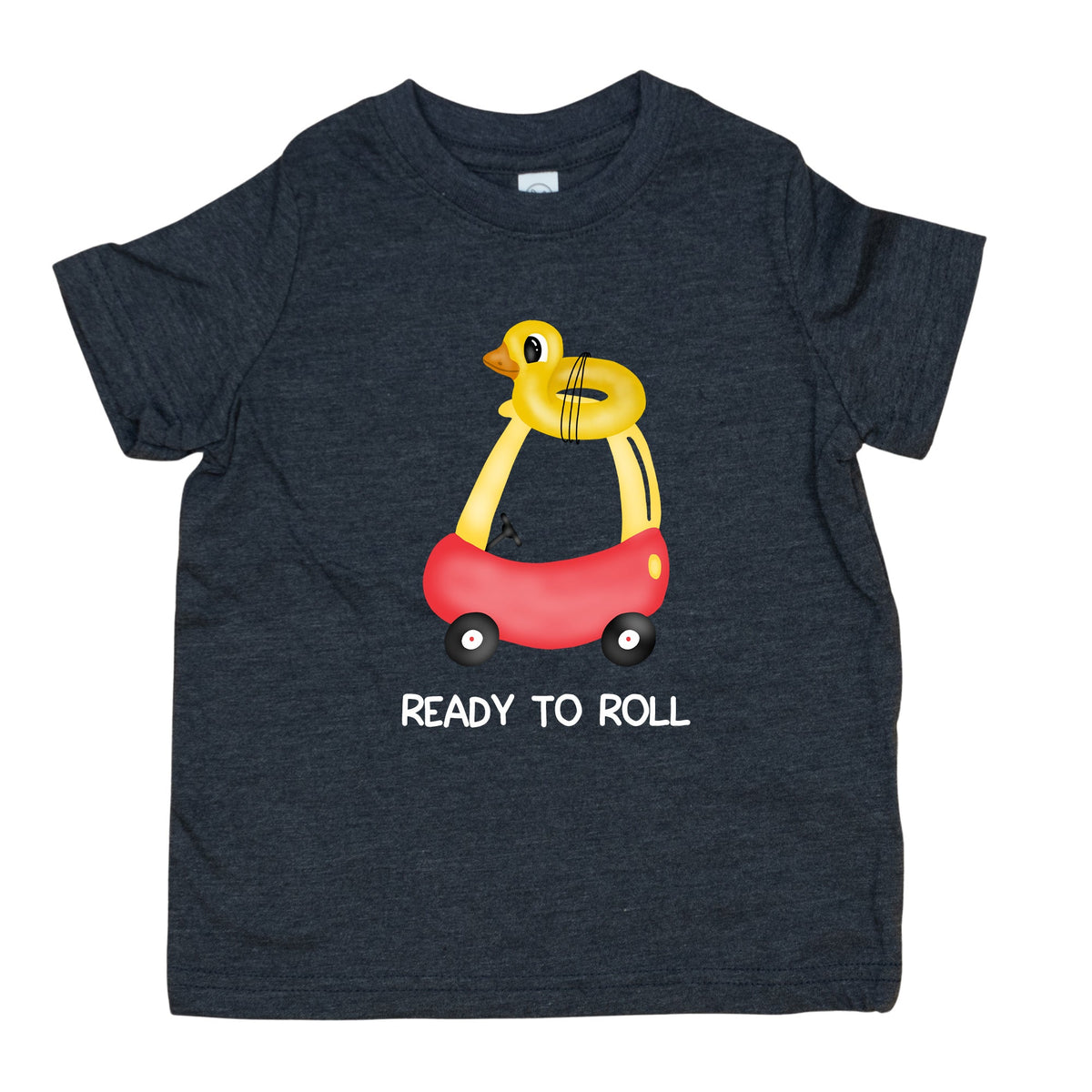 Cuddle Sleep Dream Ready to Roll | Heather Navy Infant Tee