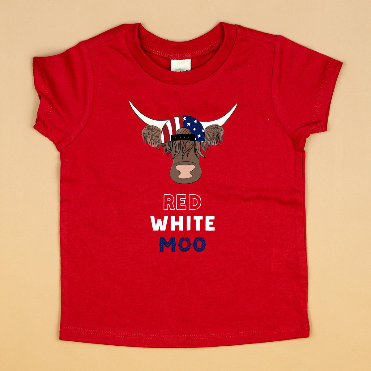 Cuddle Sleep Dream Graphic Tee Red White MOO |  Red Tshirt