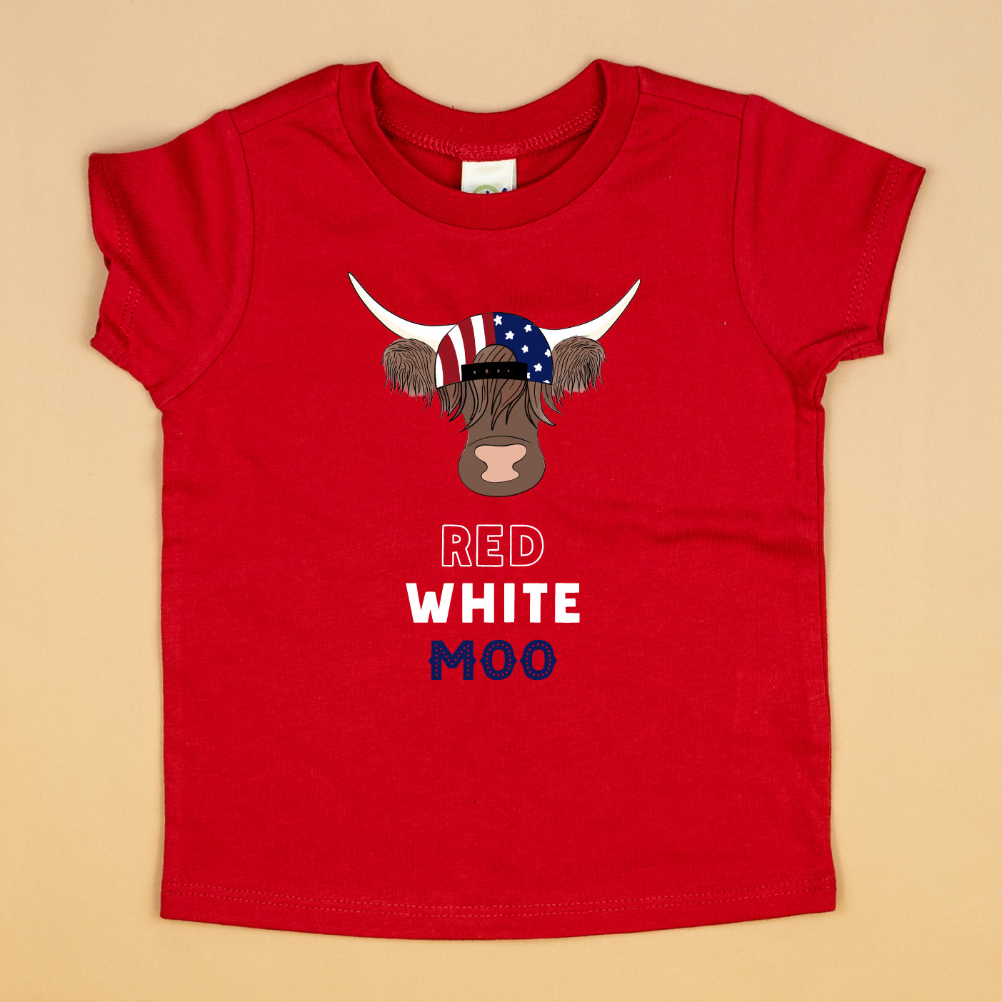 Cuddle Sleep Dream Graphic Tee Red White MOO |  Red Tshirt
