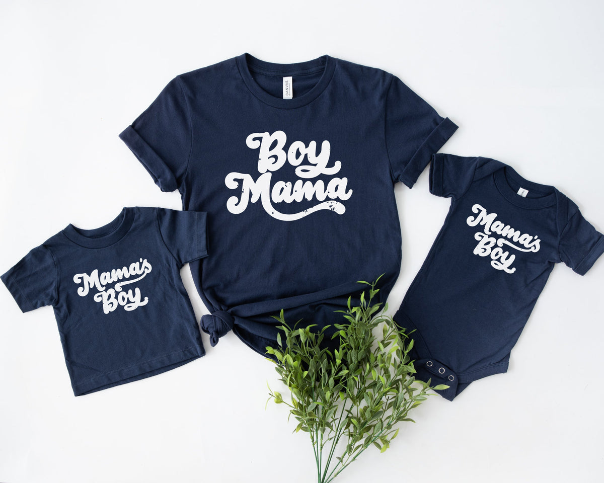 Cuddle Sleep Dream Retro BOY MAMA Tshirt