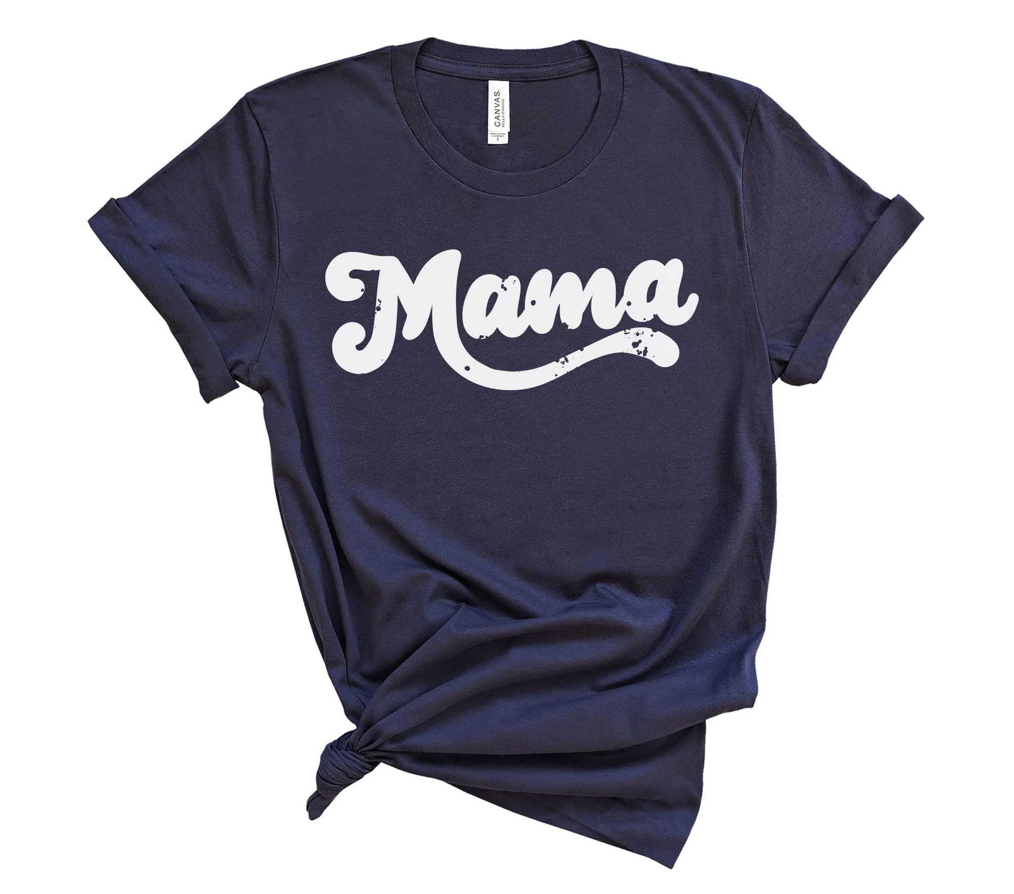 Cuddle Sleep Dream Retro MAMA | Navy Tshirt