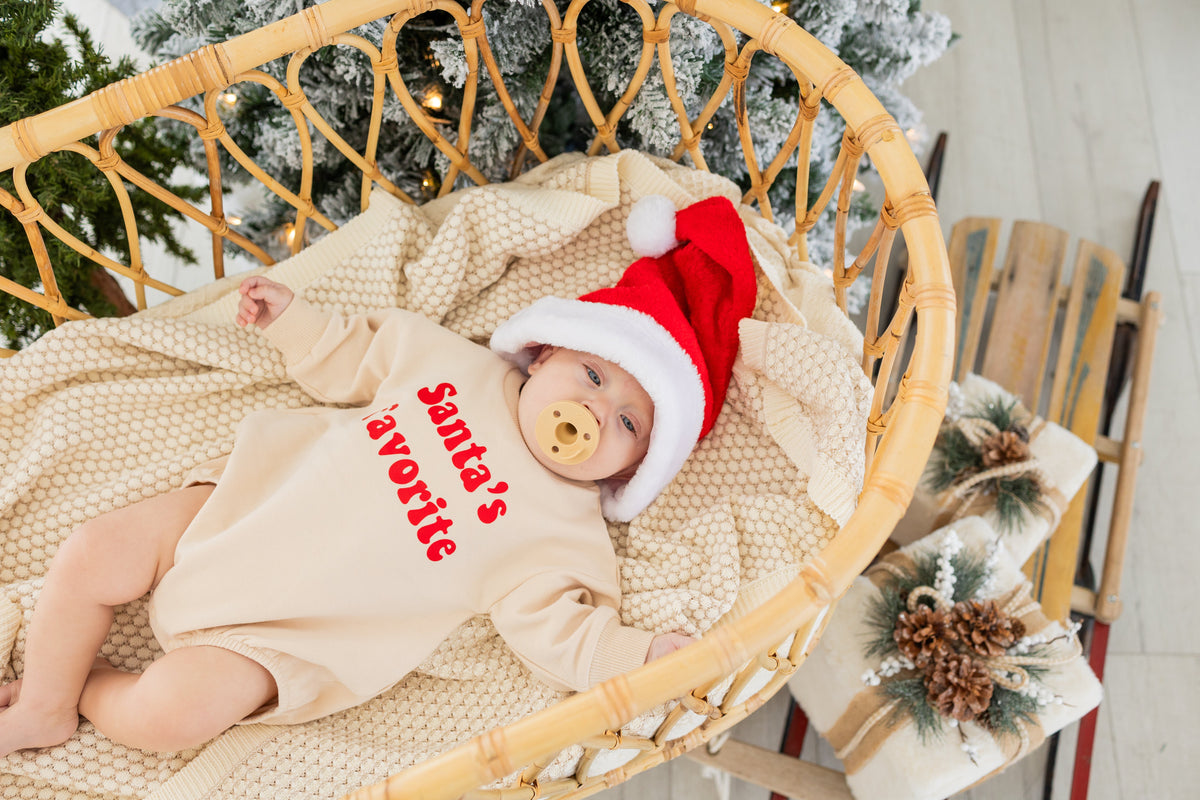 Cuddle Sleep Dream Santa&#39;s Favorite | Sweater Romper