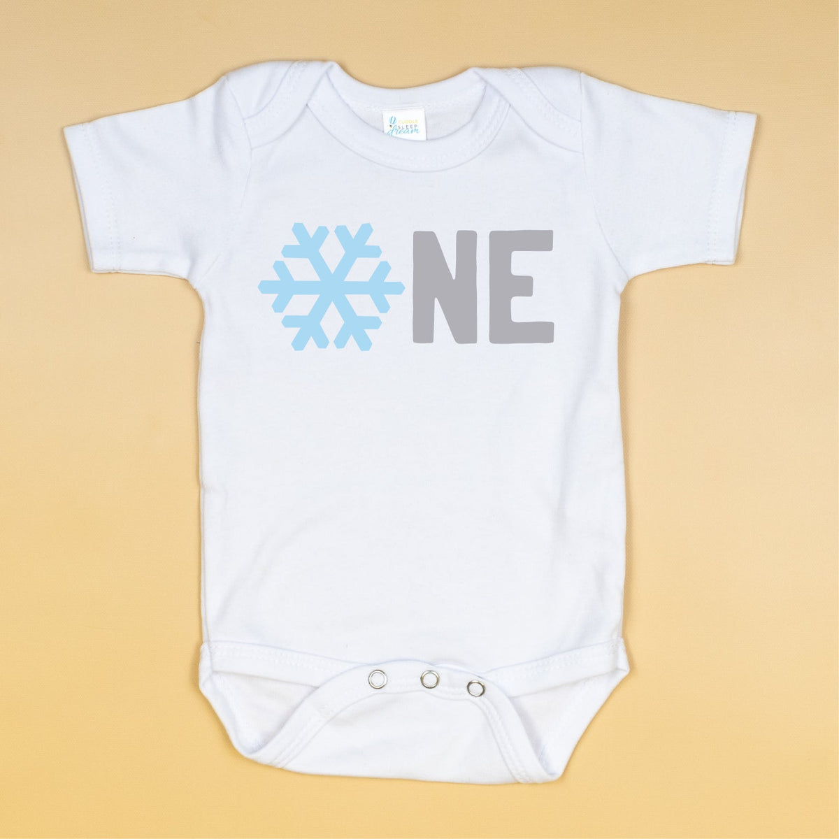 Cuddle Sleep Dream Snow One | 1st Birthday Bodysuit