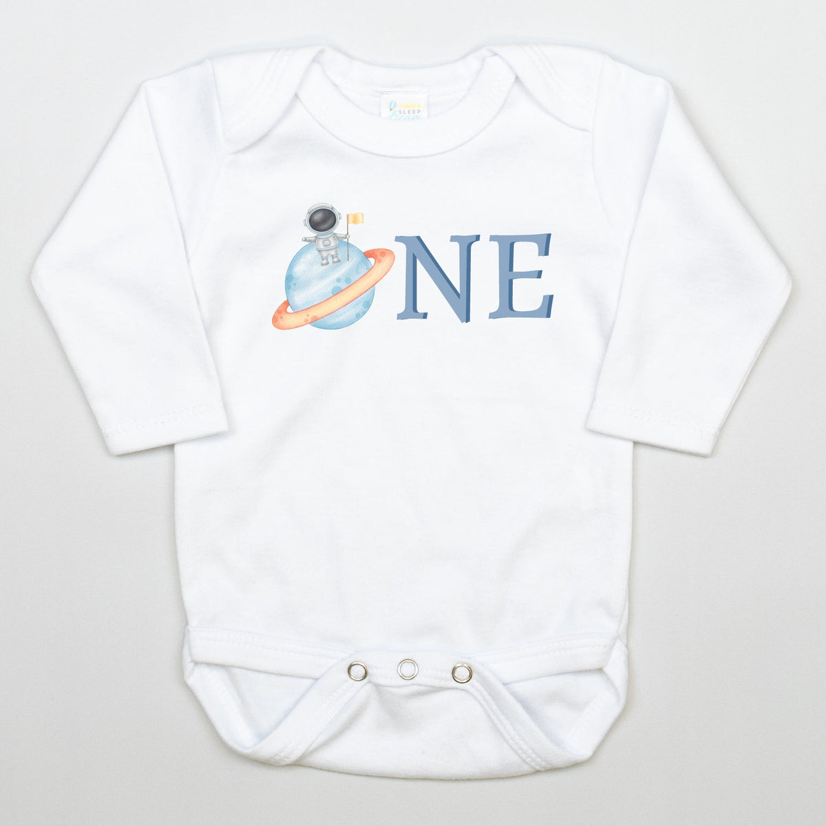 Cuddle Sleep Dream Space One | 1st Birthday Bodysuit