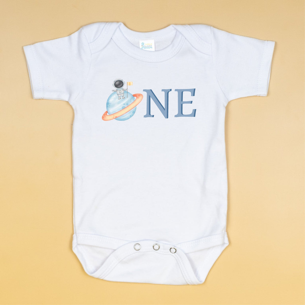 Cuddle Sleep Dream Space One | 1st Birthday Bodysuit