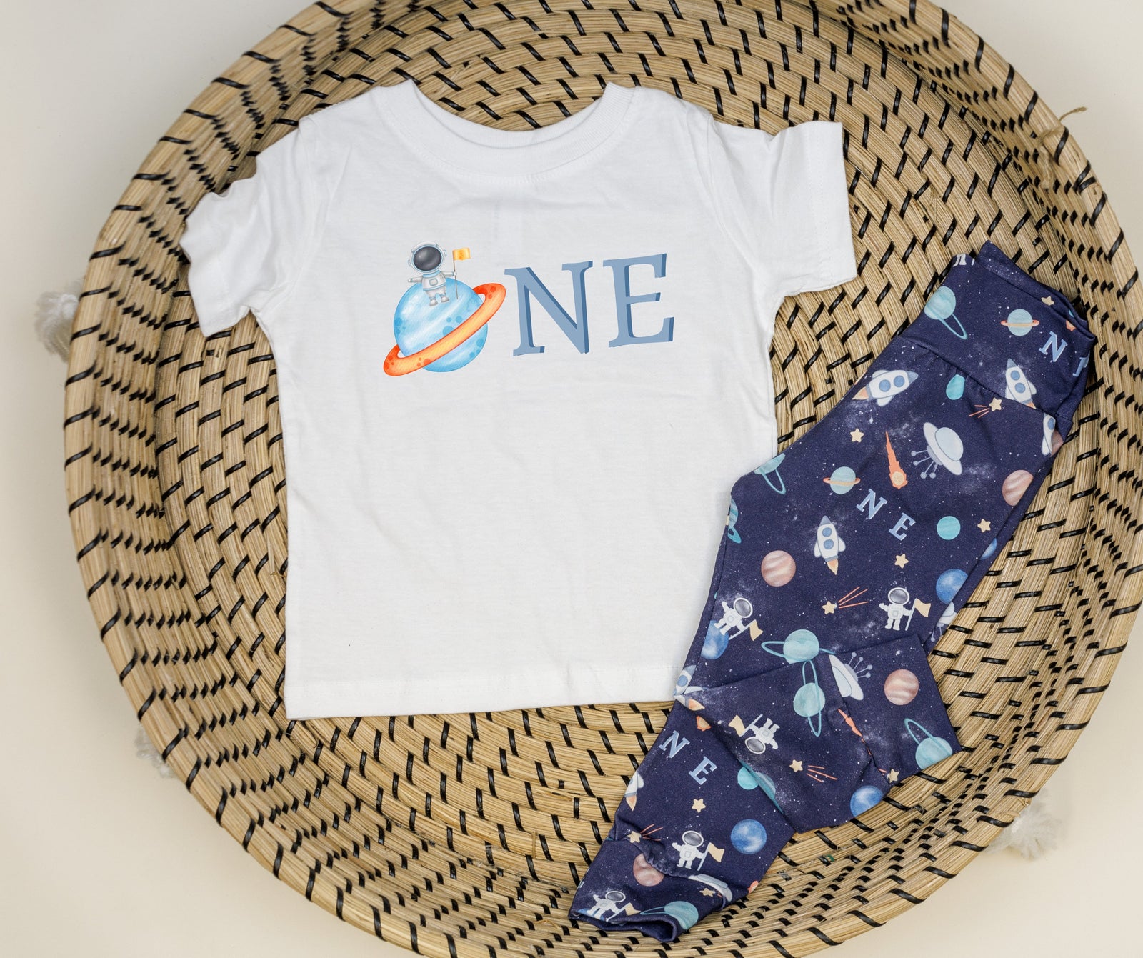 Cuddle Sleep Dream Space One | 1st Birthday Tshirt