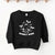 Cuddle Sleep Dream Sweatshirt Spooky Dude | Black Fleece Sweatshirt