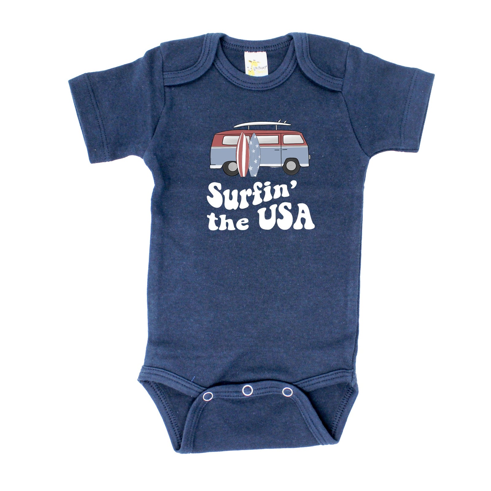 Cuddle Sleep Dream Surfin' the USA | Navy Bodysuit
