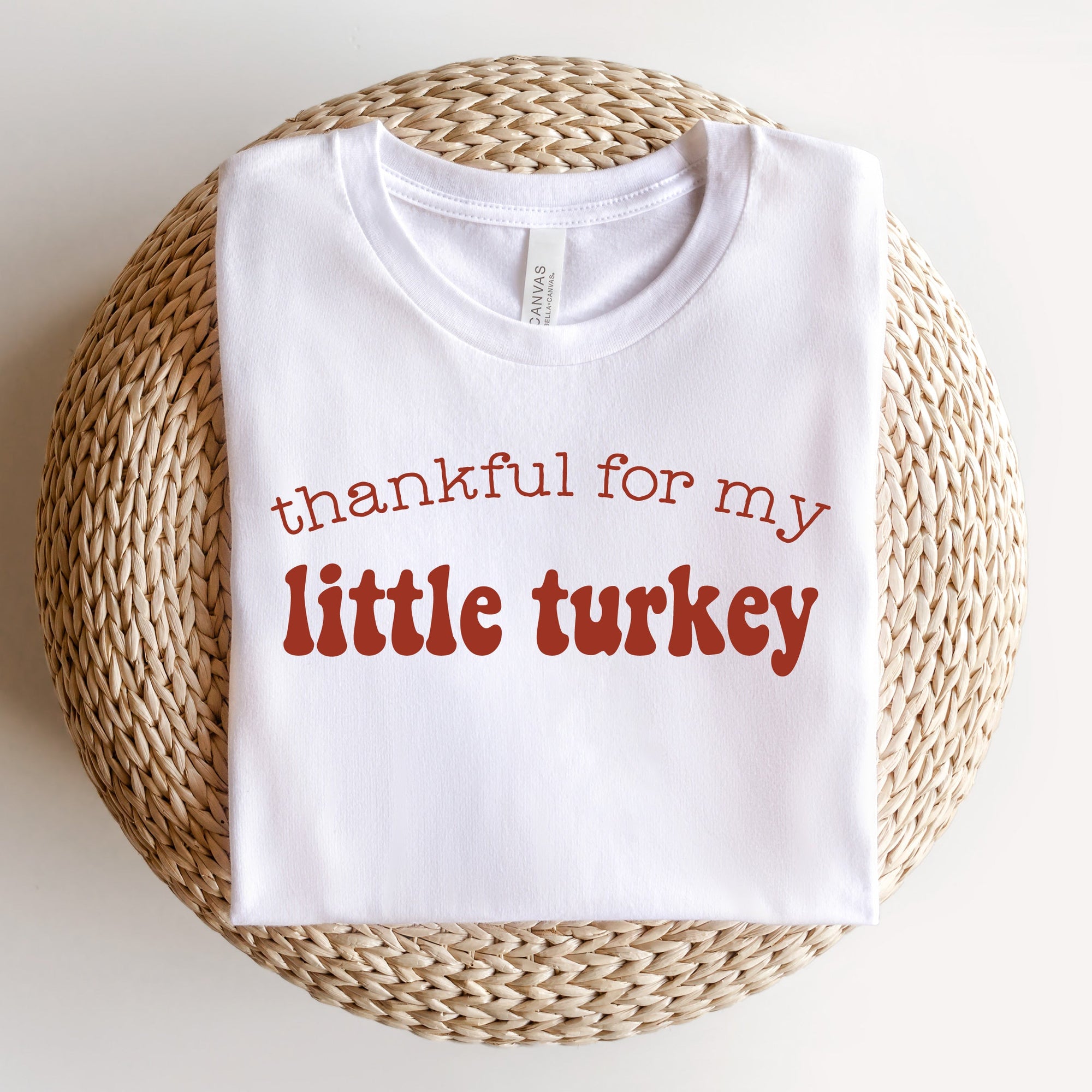 Cuddle Sleep Dream Adult Tees Thankful for my Little Turkey | Adult Thanksgiving Tshirt