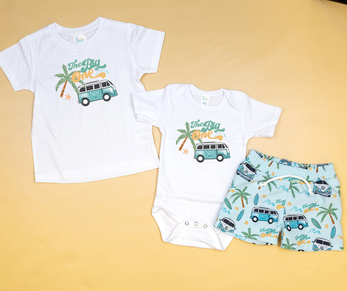 Cuddle Sleep Dream Shorts The Big One | 1st Birthday Board Shorts