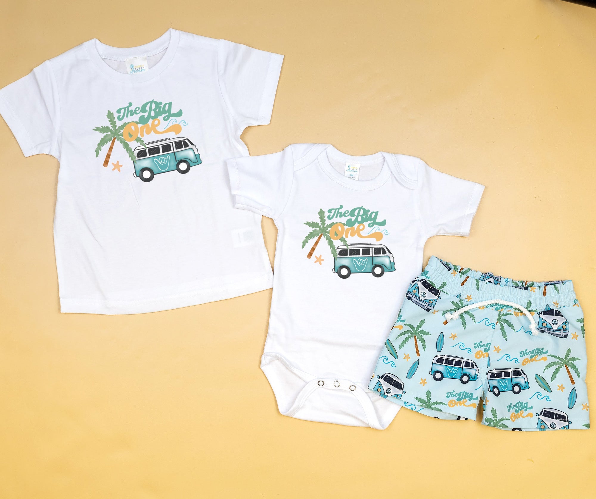 Baby Boy 1st Birthday Outfit | One Happy Camper T-Shirt & Shorts Set