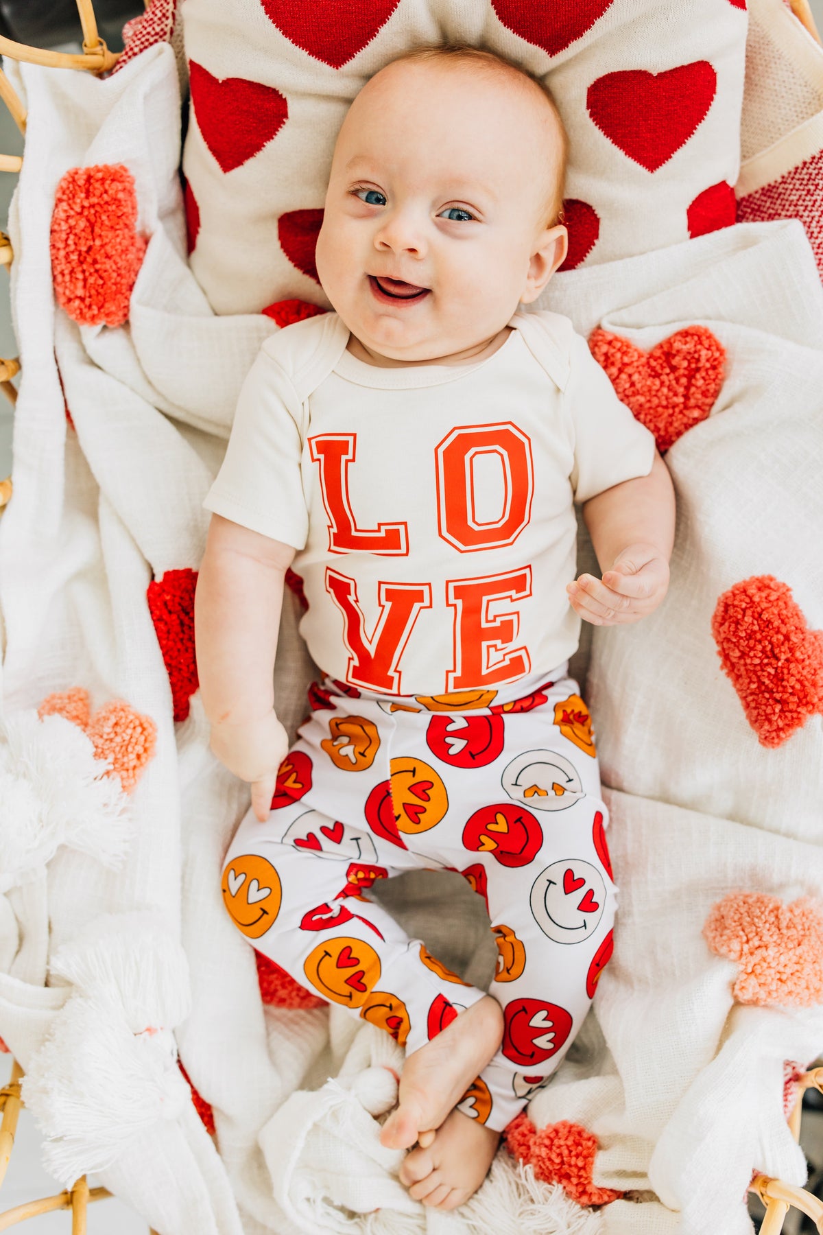 Cuddle Sleep Dream Leggings Valentine Smiley Leggings