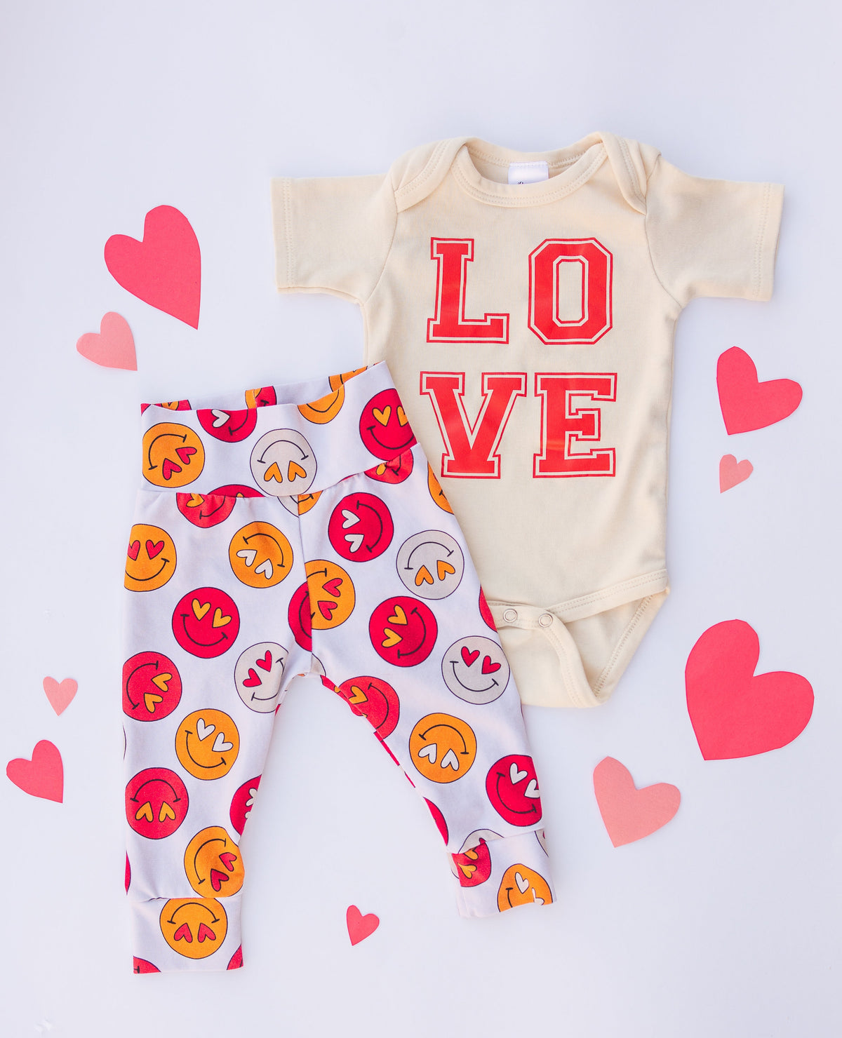 Cuddle Sleep Dream Leggings Valentine Smiley Leggings