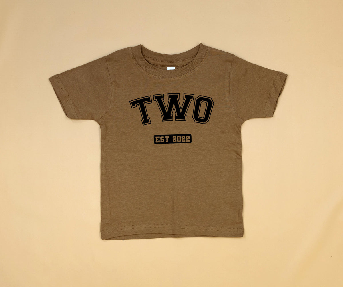 Cuddle Sleep Dream Baby &amp; Toddler Tops Varsity TWO | 2nd Birthday Shirt