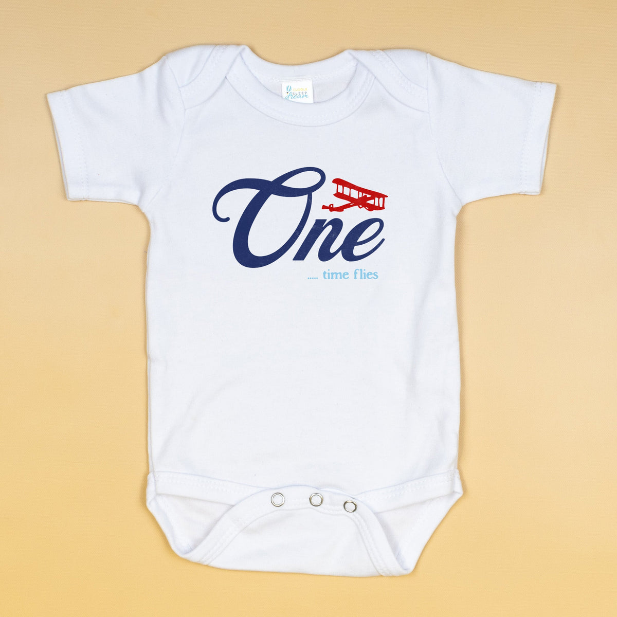 Cuddle Sleep Dream Vintage Airplane | 1st Birthday Bodysuit