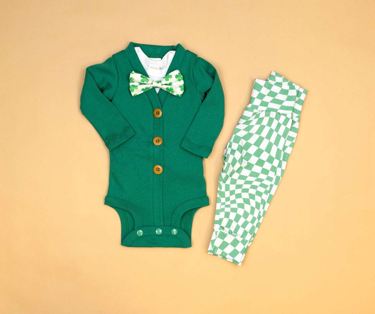 Cuddle Sleep Dream Leggings Wavy Check | St. Patrick&#39;s Day Leggings