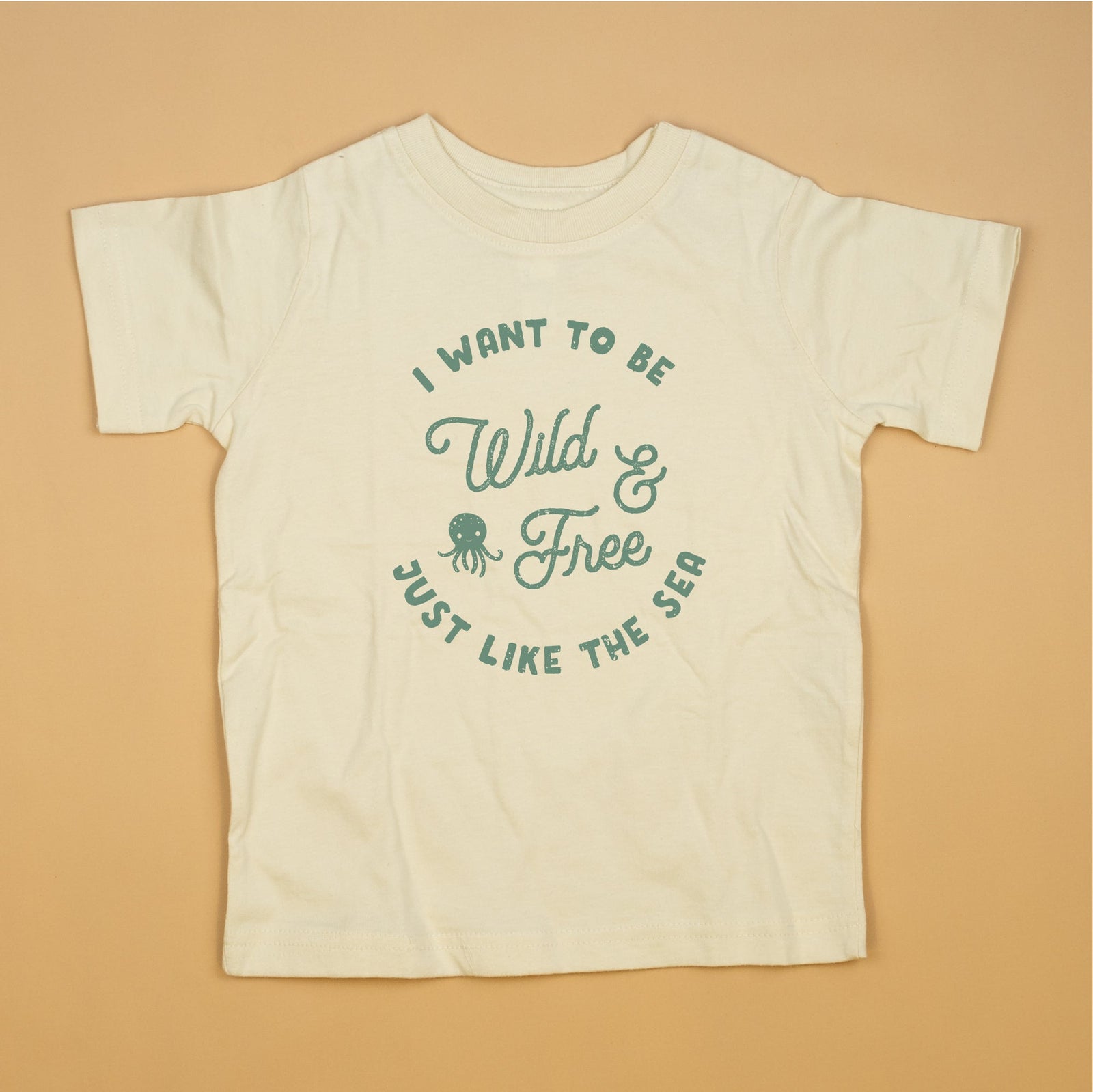 Cuddle Sleep Dream Graphic Tee Wild & Free Octopus | Natural Tshirt