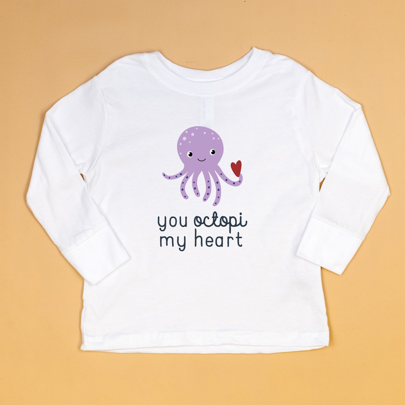 Cuddle Sleep Dream Baby & Toddler Tops You Octopi My Heart | White Tshirt