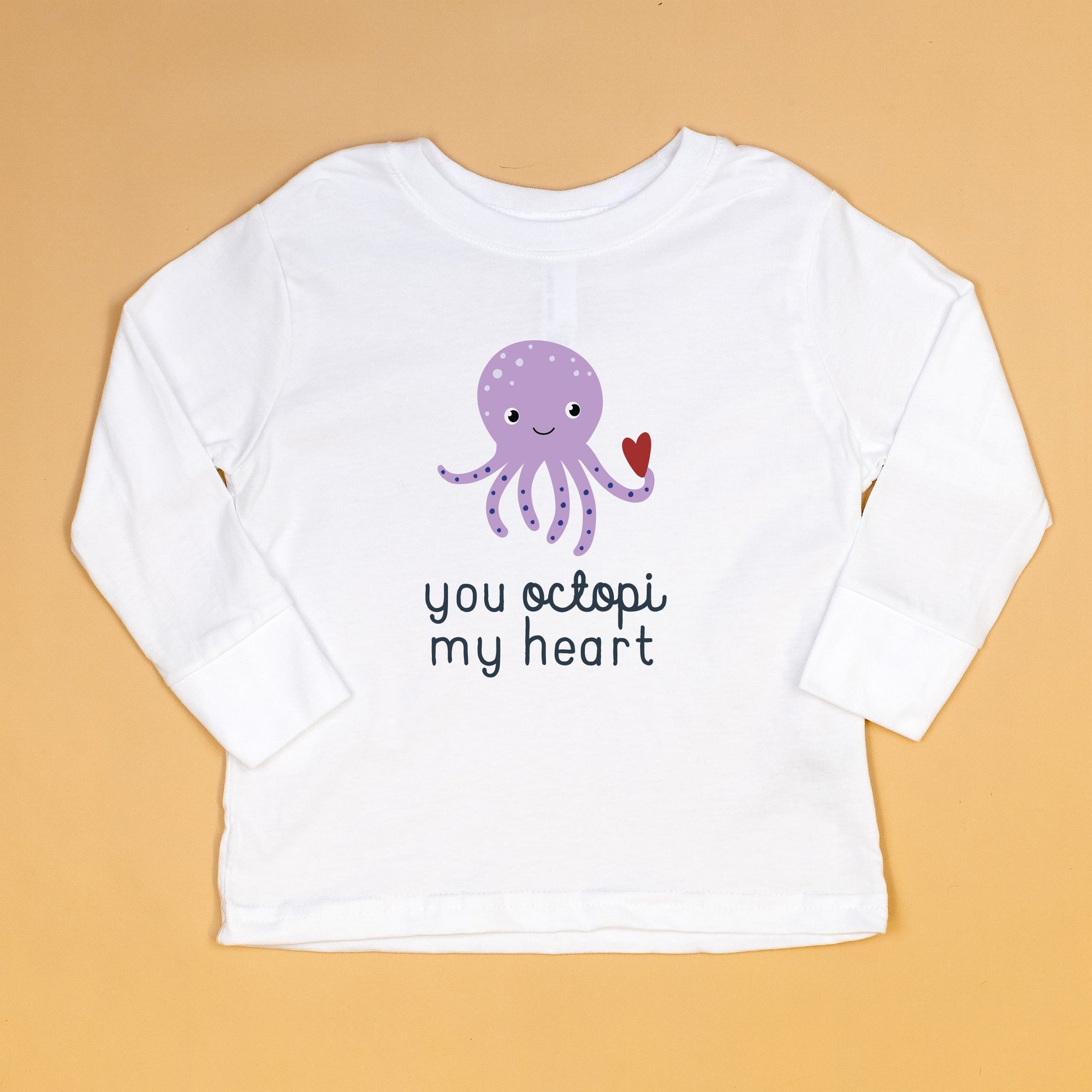 Cuddle Sleep Dream Baby & Toddler Tops You Octopi My Heart | White Tshirt