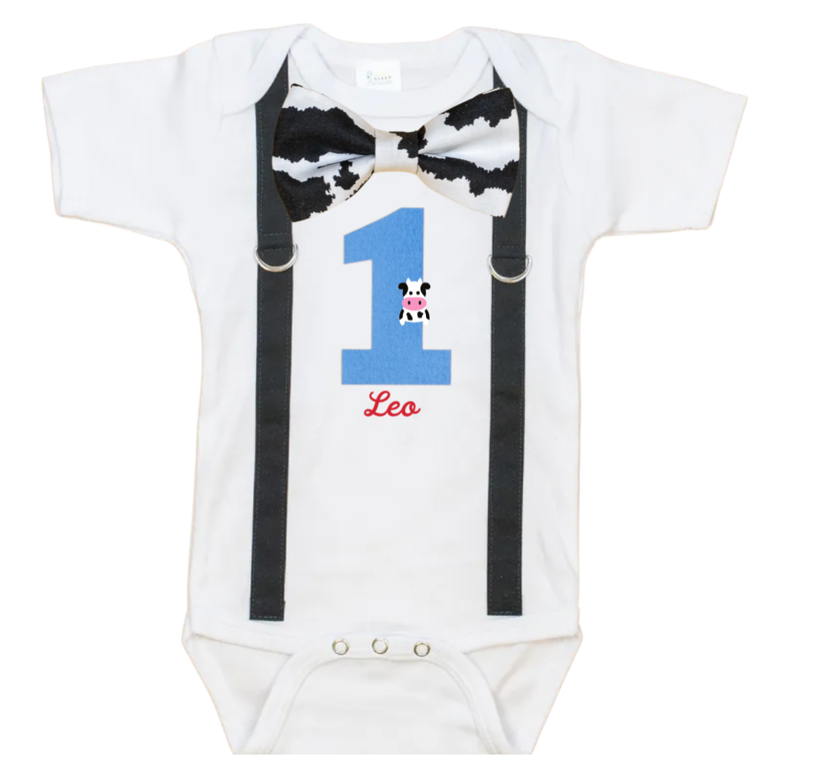 Cuddle Sleep Dream Oh Snap Custom! Western/Rodeo/Farm Theme Cake Smash Bodysuit