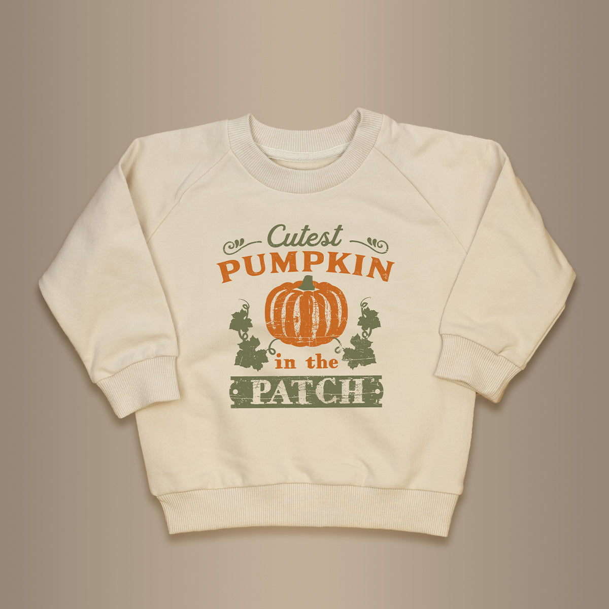 Cuddle Sleep Dream Cutest Pumpkin in the Patch | Cream Terry Sweatshirt