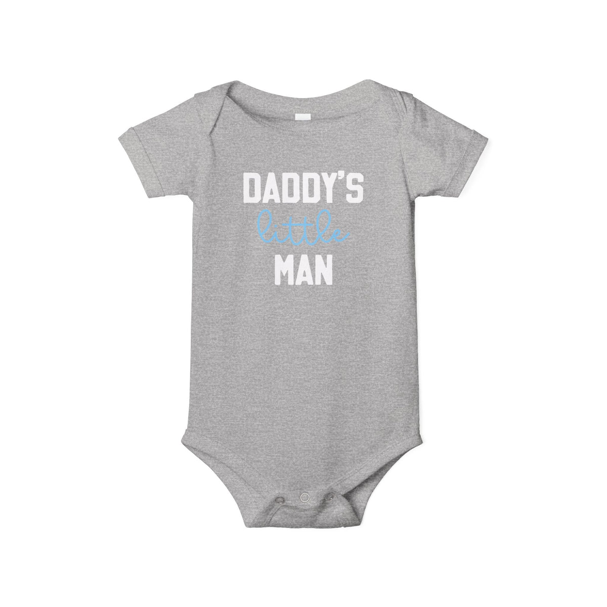 Printify Kids clothes 3-6M / Athletic Heather Daddy&#39;s Little Man | Infant Bodysuit