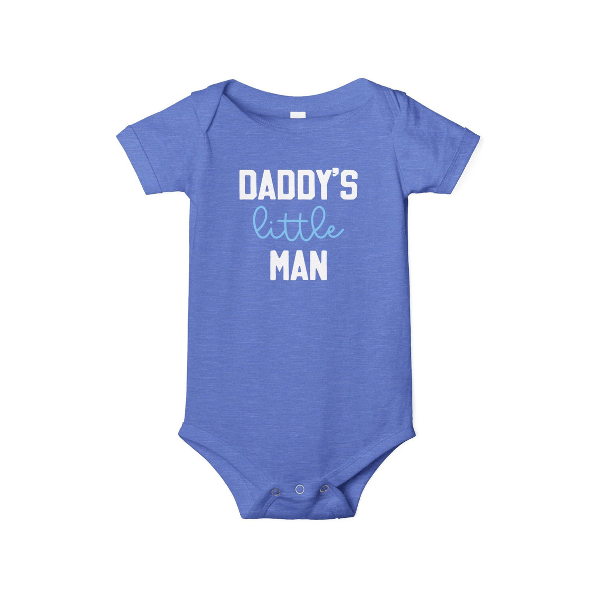 Printify Kids clothes 3-6M / Heather Columbia Blue Daddy&#39;s Little Man | Infant Bodysuit