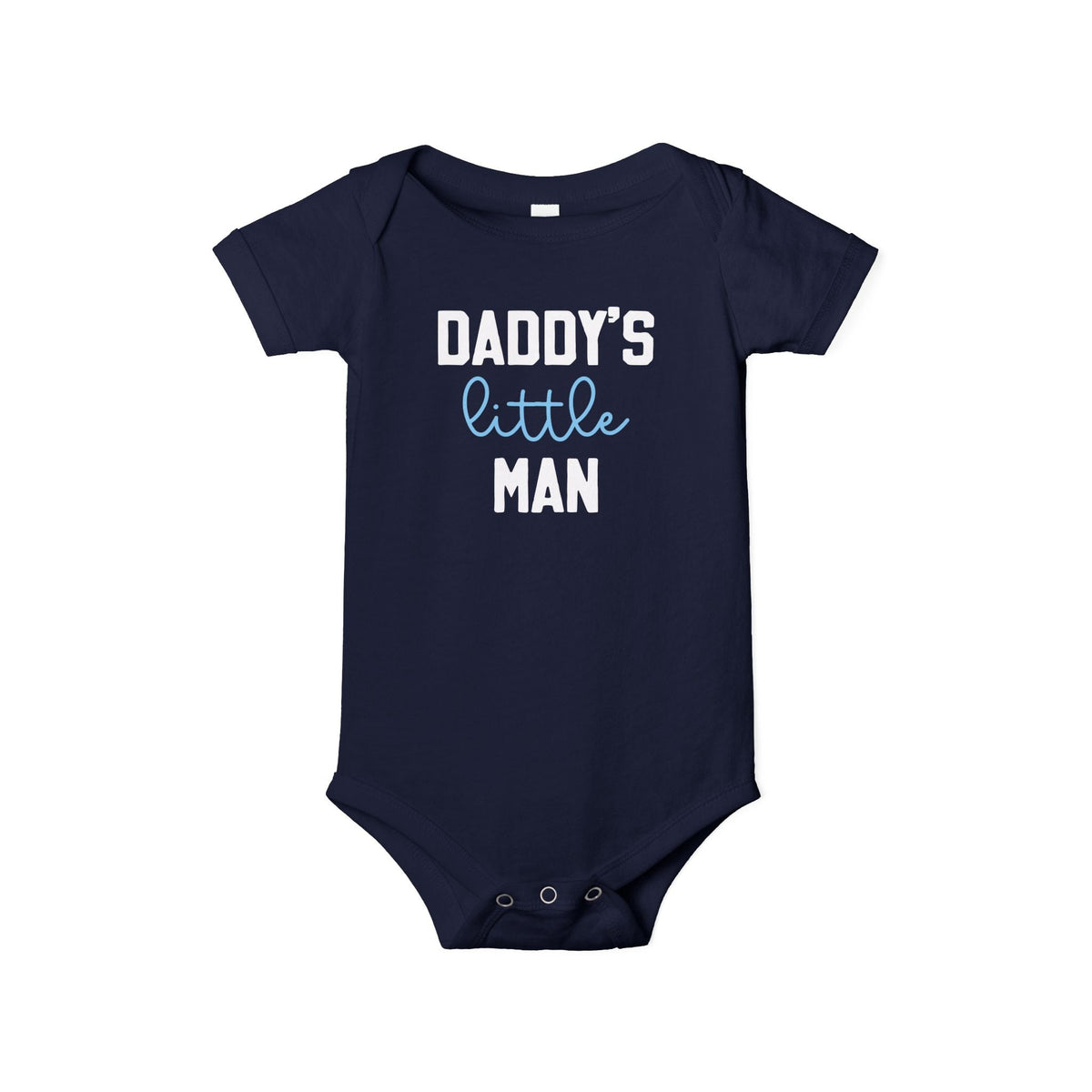 Printify Kids clothes 6-12M / Navy Daddy&#39;s Little Man | Infant Bodysuit