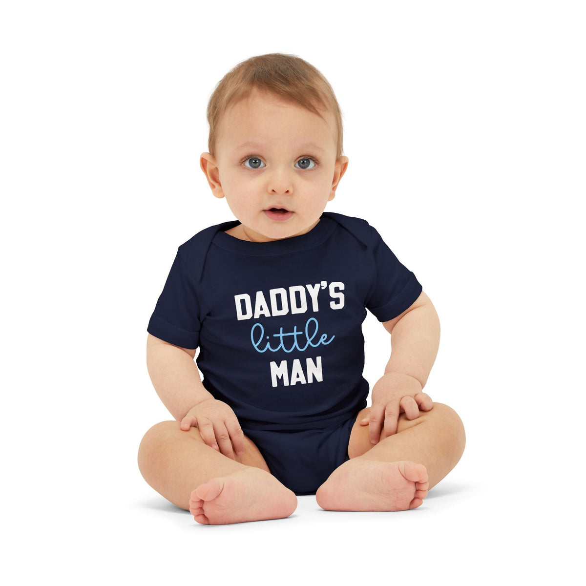 Printify Kids clothes Daddy&#39;s Little Man | Infant Bodysuit