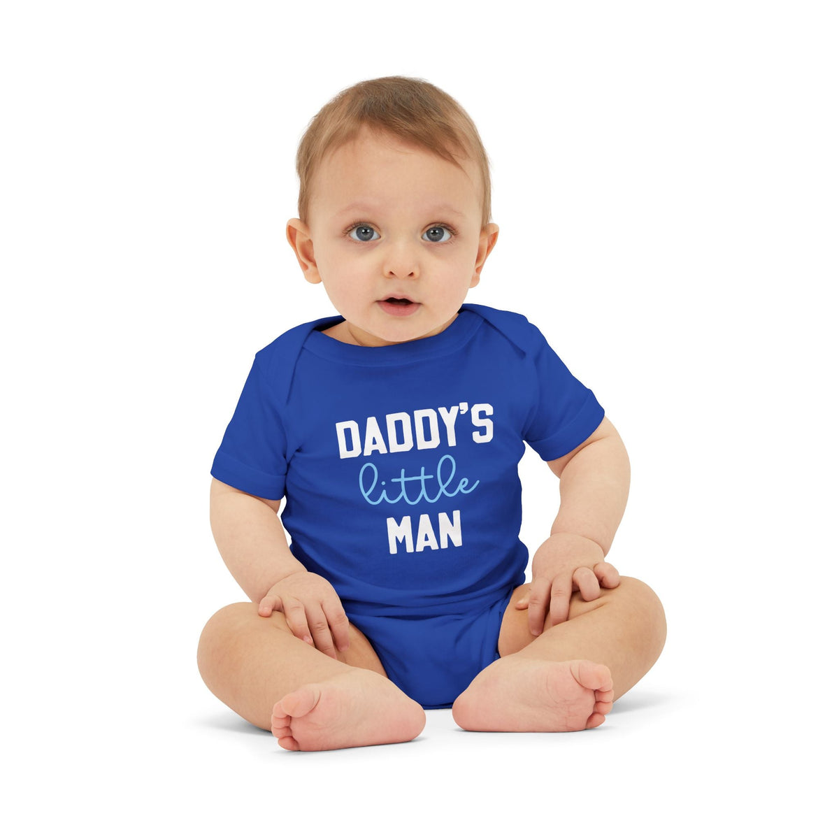 Printify Kids clothes Daddy&#39;s Little Man | Infant Bodysuit