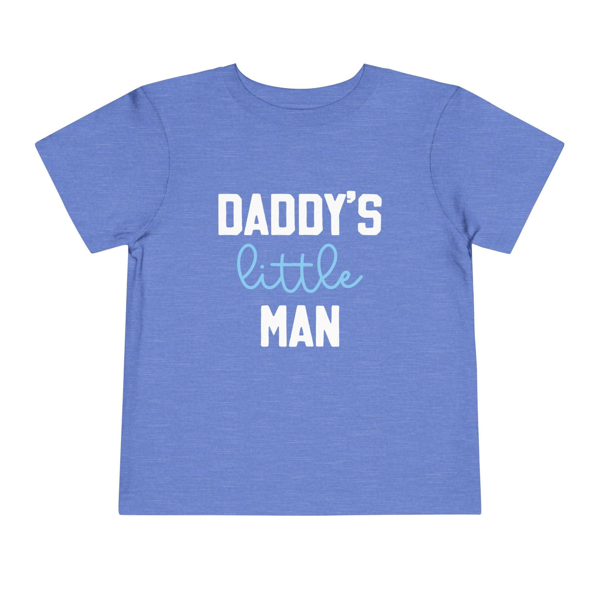 Printify Kids clothes 2T / Heather Columbia Blue Daddy&#39;s Little Man | Toddler Tee