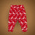 Cuddle Sleep Dream Leggings Deer on Red Leggings