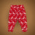 Deer on Red Leggings