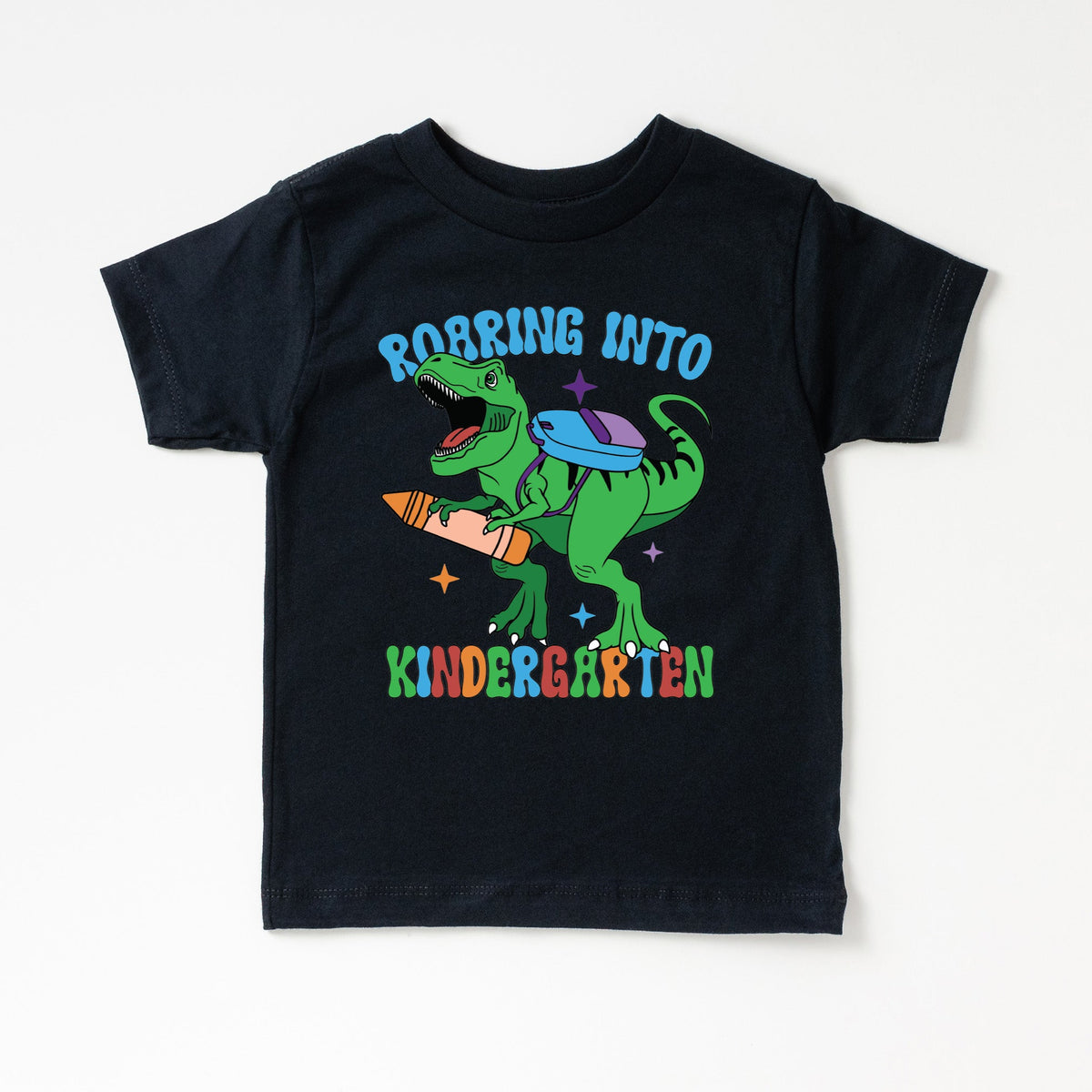 Cuddle Sleep Dream Graphic Tee Kindergarten / 3t Short Sleeve Dinosaur School Shirt | Black Tshirt