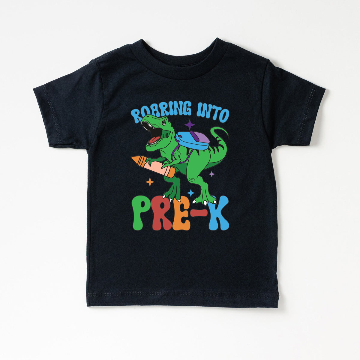 Cuddle Sleep Dream Graphic Tee Pre-K / 3t Short Sleeve Dinosaur School Shirt | Black Tshirt