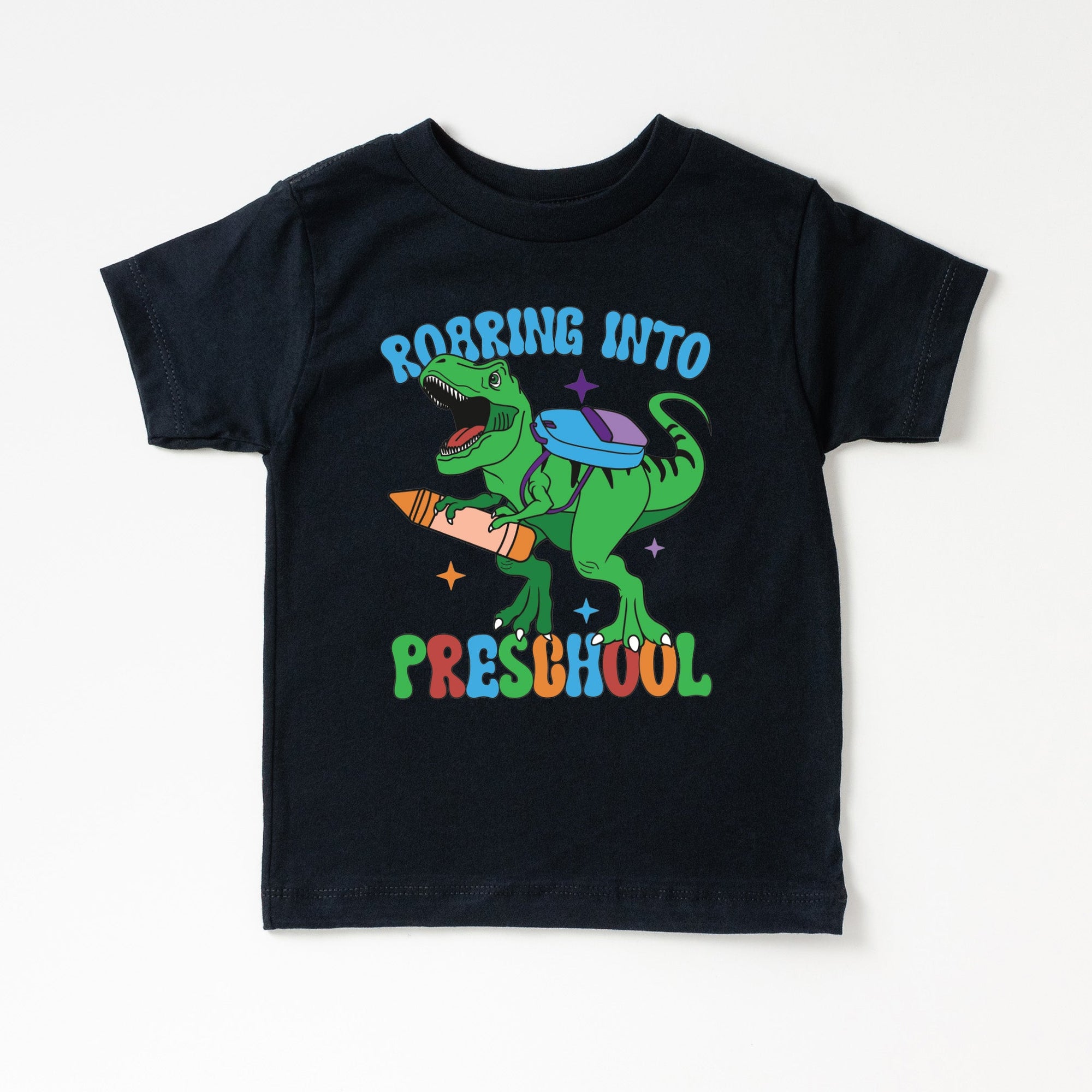 Cuddle Sleep Dream Graphic Tee Dinosaur School Shirt | Black Tshirt