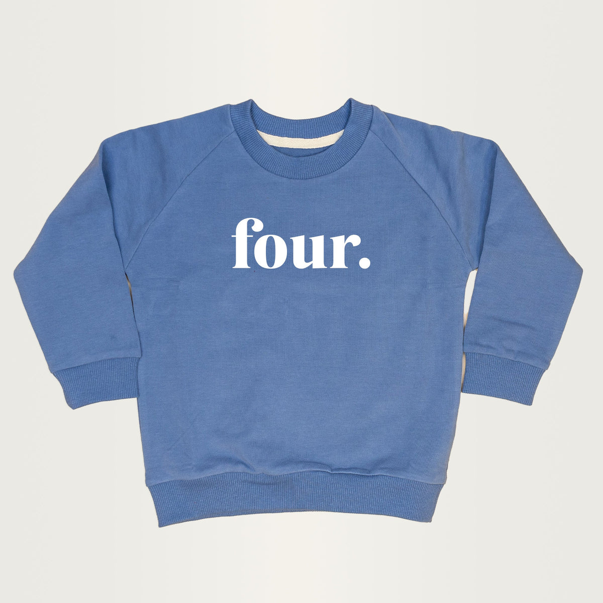 Cuddle Sleep Dream 3t four. | 4th Birthday Sweatshirt in Slate Blue