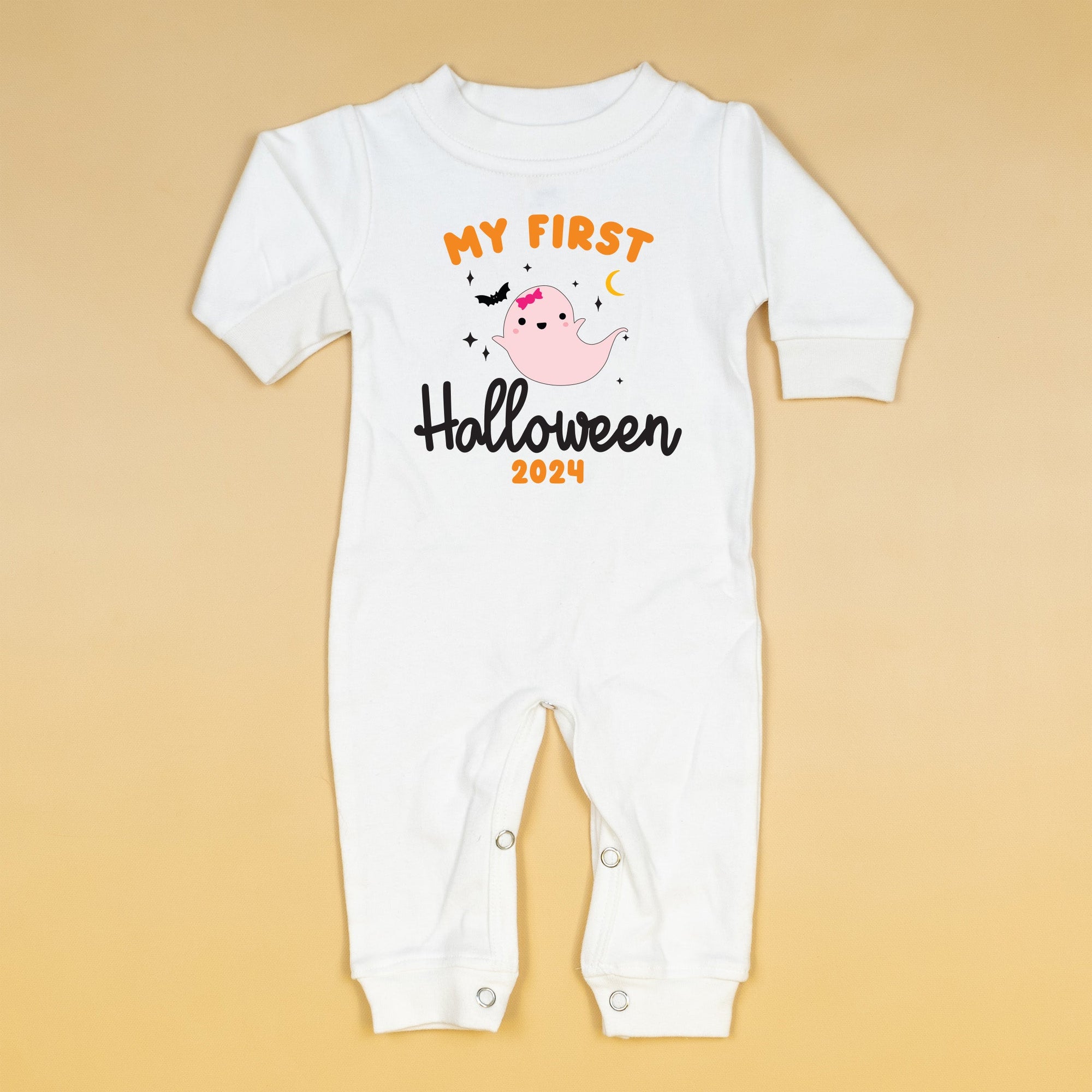 Cuddle Sleep Dream Girl Ghost 1st Halloween | White Long Romper