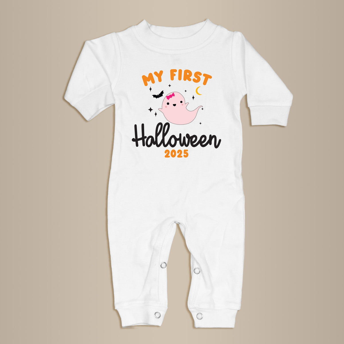 Cuddle Sleep Dream Girl Ghost 1st Halloween | White Long Romper