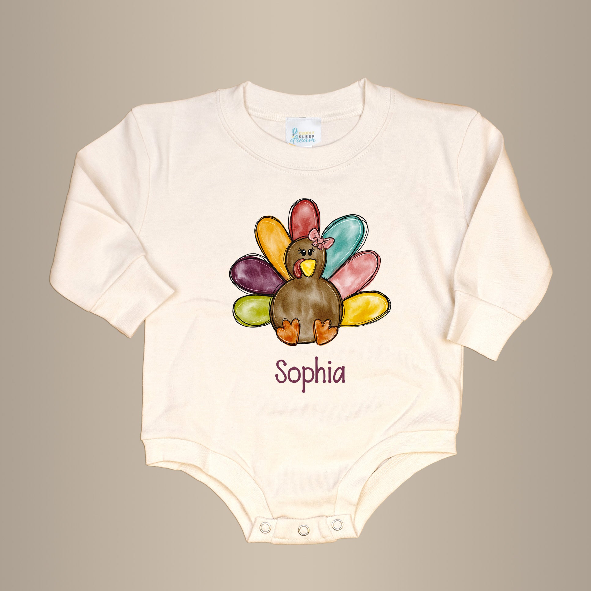 Girl Turkey  | Natural Oversized Bodysuit