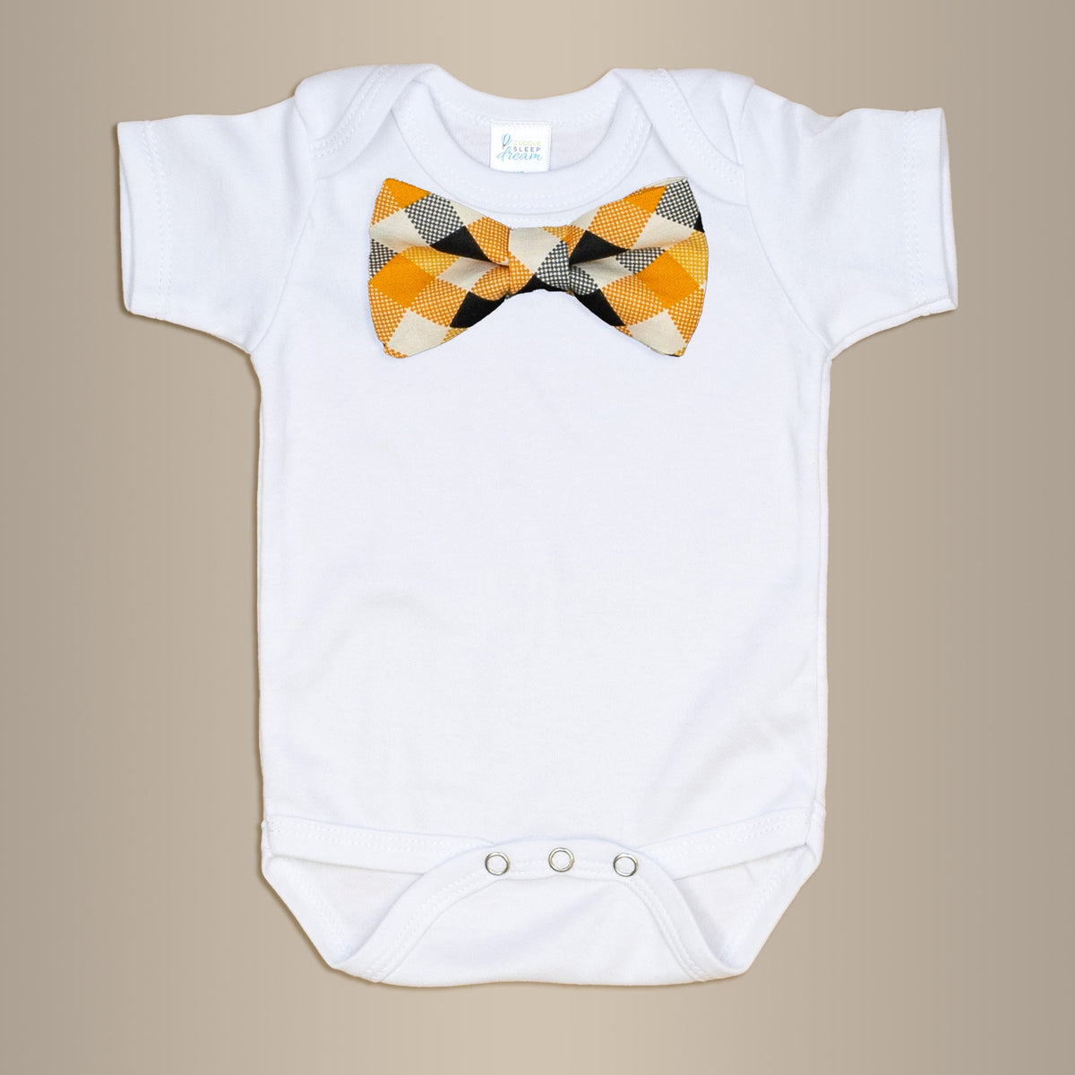 Cuddle Sleep Dream Bowtie Bodysuit Halloween Large Plaid Bowtie Bodysuit