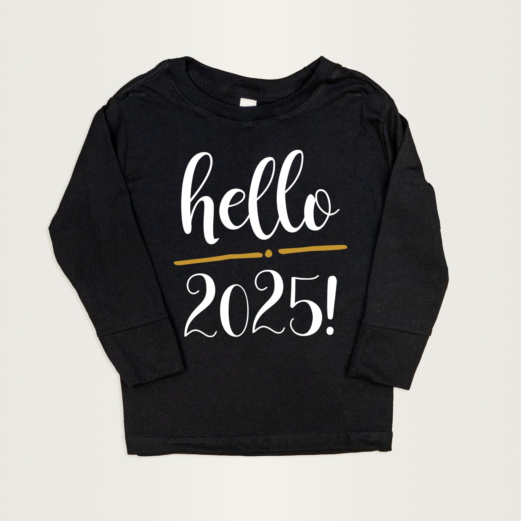 Hello 2025 | Black Tshirt