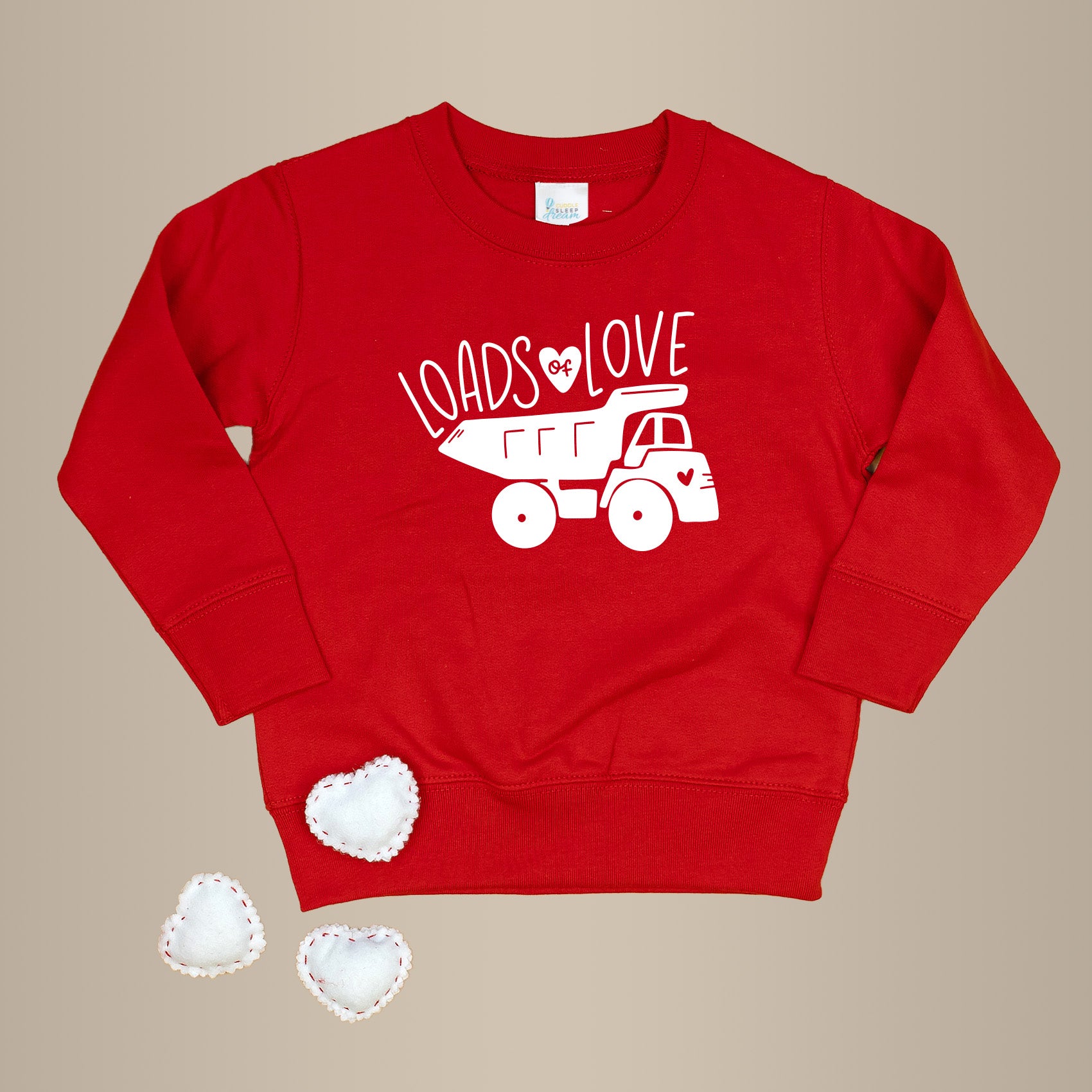 Loads of Love | Red Fleece Sweatshirt