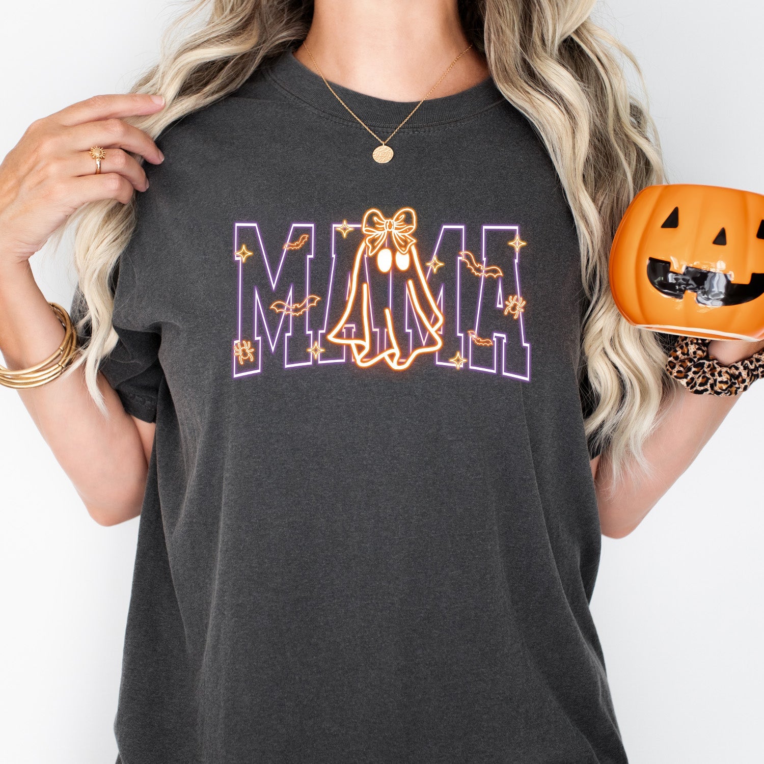 Printify T-Shirt Pepper / S Mama Neon Ghost Tee