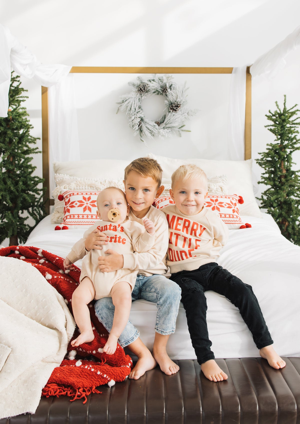 Cuddle Sleep Dream Merry Little Dude | Cream Terry Sweatshirt