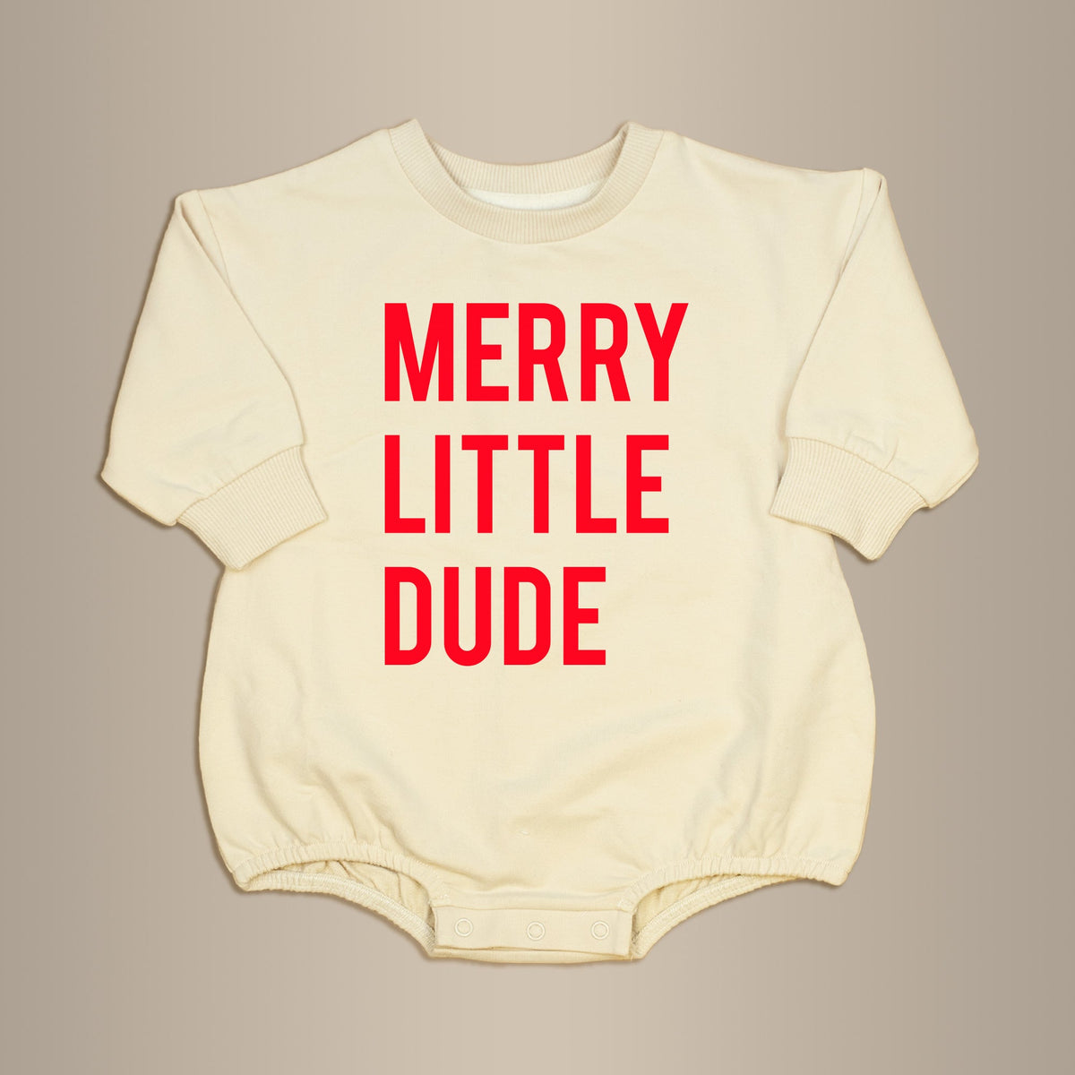 Cuddle Sleep Dream Merry Little Dude | Sweatshirt Romper