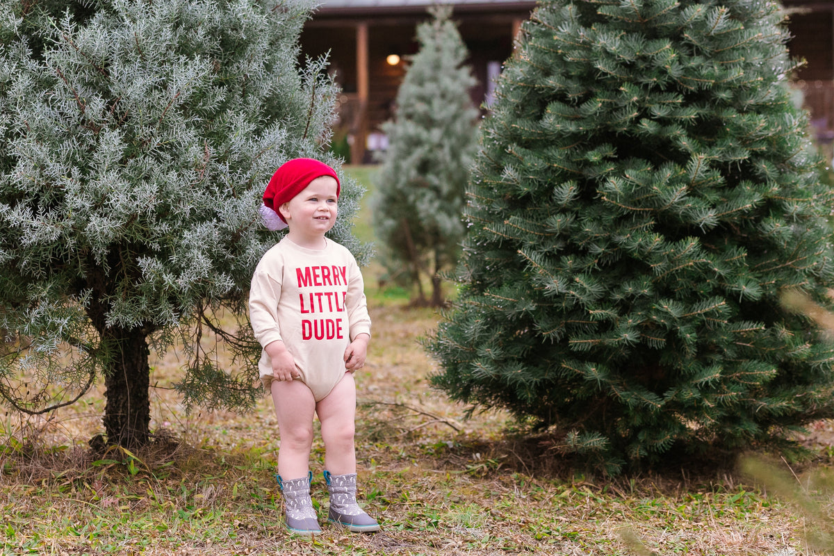 Cuddle Sleep Dream Merry Little Dude | Sweatshirt Romper