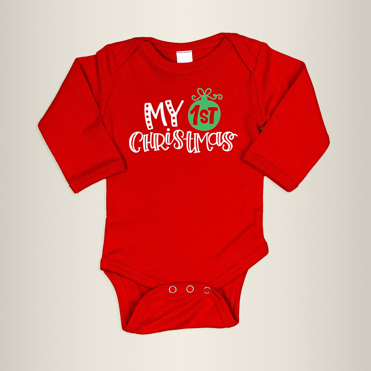 Cuddle Sleep Dream My 1st Christmas | Red Bodysuit